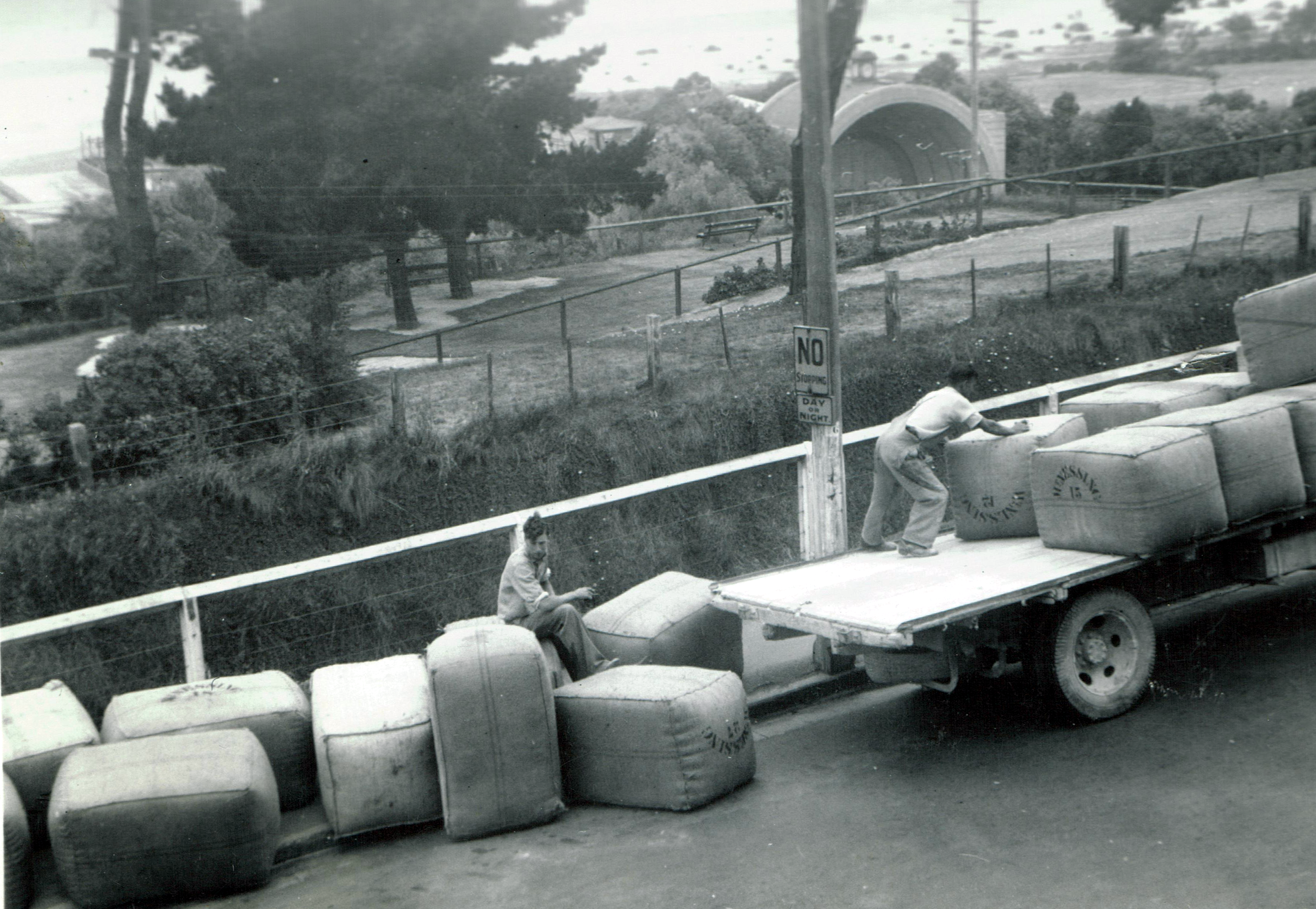 Bales fell off on Bay Hill Timaru